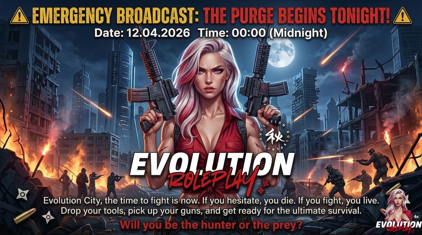 ⚠️ EMERGENCY BROADCAST: THE PURGE BEGINS TONIGHT! ⚠️